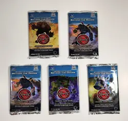 BEYOND THE DOORS 1ST EDITION FACTORY SEALED CHAOTIC CARD GAME BOOSTER 5 PACKS - Image 1