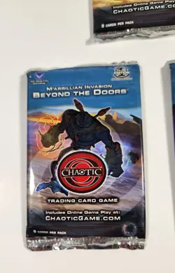 BEYOND THE DOORS 1ST EDITION FACTORY SEALED CHAOTIC CARD GAME BOOSTER 5 PACKS - Image 3