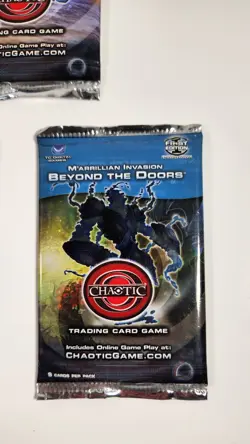 BEYOND THE DOORS 1ST EDITION FACTORY SEALED CHAOTIC CARD GAME BOOSTER 5 PACKS - Image 5