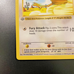 Doduo 48/102 1st Edition Shadowless Base Set Regular NM - Pokemon Card - Image 5