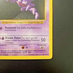 Haunter 29/102 1st Edition Shadowless Base Set Regular LP - Pokemon Card - Image 4