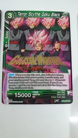 Dragon Ball Super Bundle Of 7 Cards Colossal Warfare - very rare gold stamped - Image 3