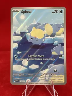 Spheal 199/191 Sv08: Surging Sparks Holo Pokemon Card Full Art Water Type - Image 3