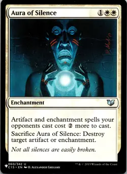 Aura of Silence 60 Uncommon The List Reprints Magic: The Gathering Near Mint - Image 1