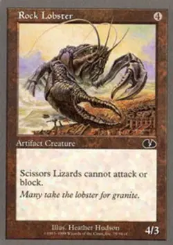 MTG Rock Lobster, Unglued, Damaged, English - Image 1