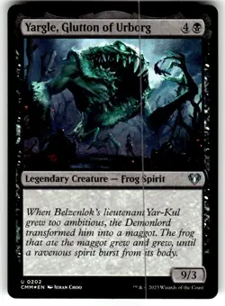 Yargle, Glutton of Urborg Commander Masters Foil MTG NM - Image 1