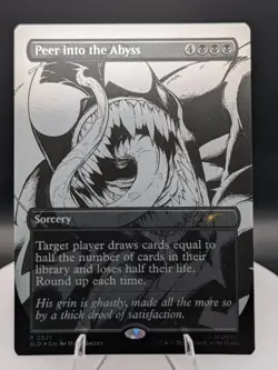 Peer Into The Abyss FOIL: Secret Lair: Spider-Man MTG Venom Unleashed Inks (NM) - Image 1