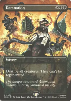 MTG Damnation (2000) (Rainbow Foil) Borderless R Secret Lair Venom NM - Image 1