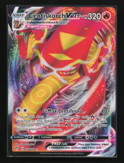 Centiskorch VMAX 034/189 Ultra Rare SWSH03: Darkness Ablaze Pokemon Card - Image 1
