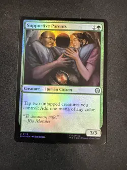 x1 Supportive Parents FOIL SPM Spider-Man MTG 119 M/NM 1x - Image 1