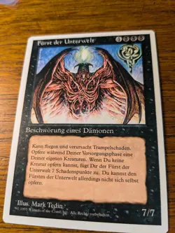 MTG Lord of the Pit - German FWB (Furst der Unterwelt) - Revised Foreign - NM - Image 1