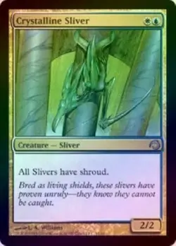 mtg magic Crystalline Sliver FOIL ENGLISH Slivoide cristallin premium deck - Image 1