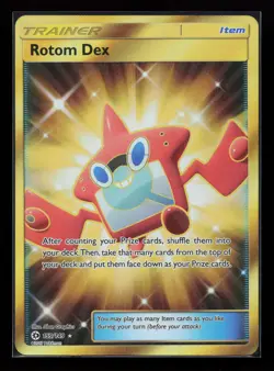 Rotom Dex (Secret) 159/149 Secret Rare SM Base Set Pokemon Card - Image 1