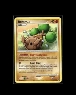 Bonsly 71/130 C Diamond & Pearl Pokemon 2007 EN MP - Image 1