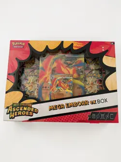 Pokemon Mega Emboar-EX Box Mega Evolution Ascended Heroes Promo Oversized Card - Image 1