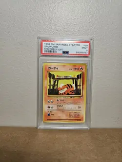 PSA 9 Growlithe 58 Red/green Gift Set Pokemon Japanese - Image 1