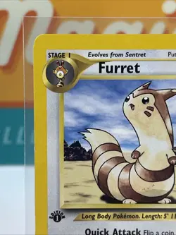 Furret #35 1st Edition Uncommon Pokemon TCG 2000 Neo Genesis LP Lightly Played - Image 4