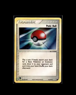 Poke Ball 86/109 U Ruby & Sapphire Pokemon 2003 EN LP - Image 1