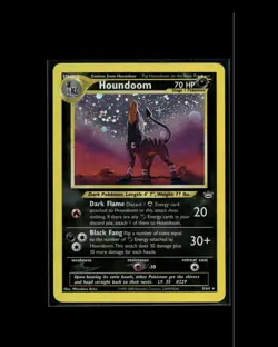 Houndoom 8/64 R Neo Revelation Pokemon 2001 EN LP - Image 1