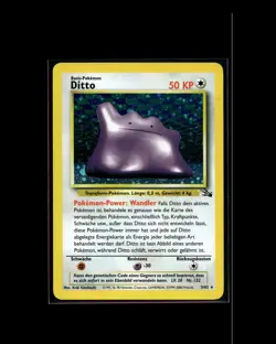 Ditto 3/62 R Fossil Pokemon WOTC 1999 EN LP - Image 1