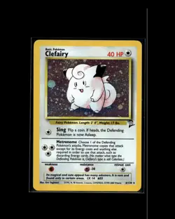 Clefairy 6/130 R Base Set 2 Pokemon WOTC 2000 EN LP - Image 1