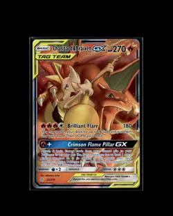 Charizard & Braixen GX 22/236 RR Cosmic Eclipse Pokemon 2019 EN LP - Image 1