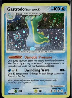 Gastrodon East Sea 8/132 Holo R Secret Wonders Pokemon 2007 EN MP - Image 1