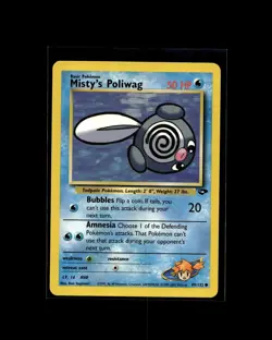 Misty's Poliwag 89/132 C Gym Challenge PokemonWOTC 2000 EN LP - Image 1