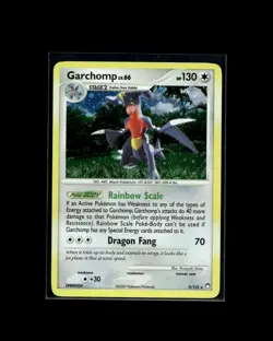 Garchomp 9/123 R Mysterious Treasures Pokemon 2007 EN LP - Image 1