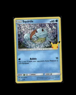 Squirtle 017/025 Holo Promo McDonald's 25th Pokemon 2021 EN LP - Image 1