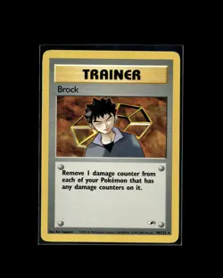 Brock 98/132 R Gym Heroes Pokemon WOTC 2000 EN MP - Image 1