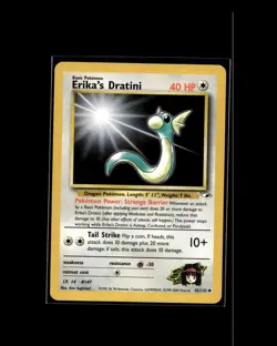 Erika's Dratini 42/132 U Gym Heroes Pokemon WOTC 2000 EN LP - Image 1