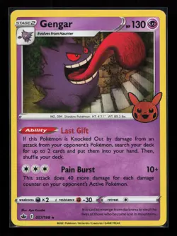 Gengar 057/198 Promo Trick or Trade Pokemon Card - Image 1