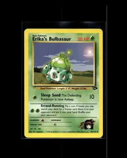 Erika's Bulbasaur 39/132 U Gym Challenge Pokemon WOTC 2000 EN LP - Image 1
