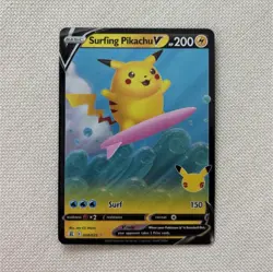 The Pokemon Company Surfing Pikachu V Celebrations 008/025 Ultra Rare Holo EN - Image 1