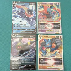 Pokemon TCG SWSH Promo Holo Lot 4: Greninja V, Deoxys VSTAR, Umbreon V - Image 1