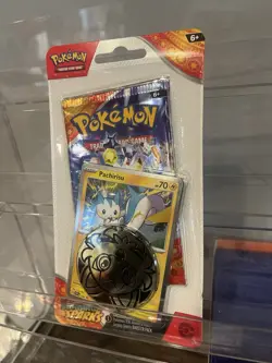 LOT OF 3 Pokemon TCG Surging Sparks Premium Checklane Pachirisu Blister Sealed!! - Image 1