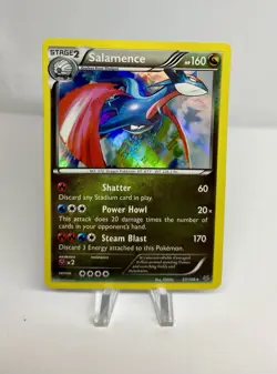 2015 POKEMON ROARING SKIES SALAMENCE 57/108 HOLO RARE NM - Image 1
