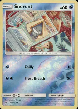 SNORUNT 31/145 GUARDIANS RISING COMMON REVERSE HOLO POKEMON - Image 1