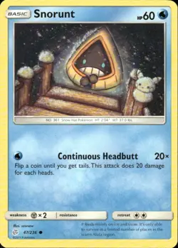 SNORUNT 47/236 COSMIC ECLIPSE COMMON POKEMON SOWSOW - Image 1