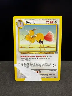 Pokemon TCG | Dodrio - 34/64 | Fossil Regular | Damaged - Image 1