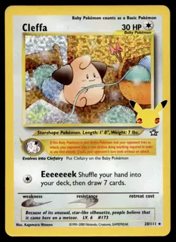2021 Pokemon Celebrations Classic Collection Cleffa Holo #20 C23 - Image 1