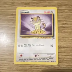 Wizards of the Coast Pokemon TCG Jungle Meowth 56/64 1999 Common EN 50 HP - Image 1