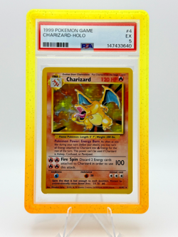 Pokemon: -PSA 5- Charizard-Holo 4/102 -Base Set (Unlimited) - Image 1
