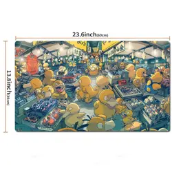 Psyduck Board Gamecartoon Table Playmat TCG CCG Play Pad Trading Card Game Mat - Image 2