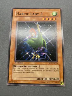 Yu-Gi-Oh! Harpie Lady 2 Common 1st Edition SD8-EN014 HP - Image 1