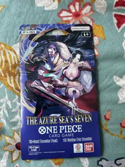 4x One Piece The Azure Sea's Seven OP14-EB04 Sleeved Booster Packs New Unweighed - Image 2
