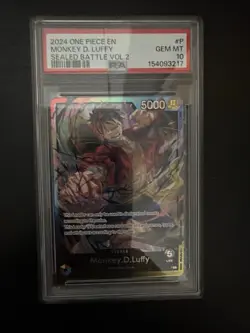 One Piece Monkey D. Luffy Leader Sealed Battle Vol.2 Promo Foil PSA10 - Image 1