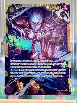Bandai One Piece Enel SP Secret Rare OP15-118 OP15 Alt Art Holo EN 8000 - Image 1