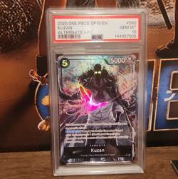 Namco One Piece Kuzan OP10-082 Royal Blood Alt Art Foil SR PSA 10 EN - Image 1